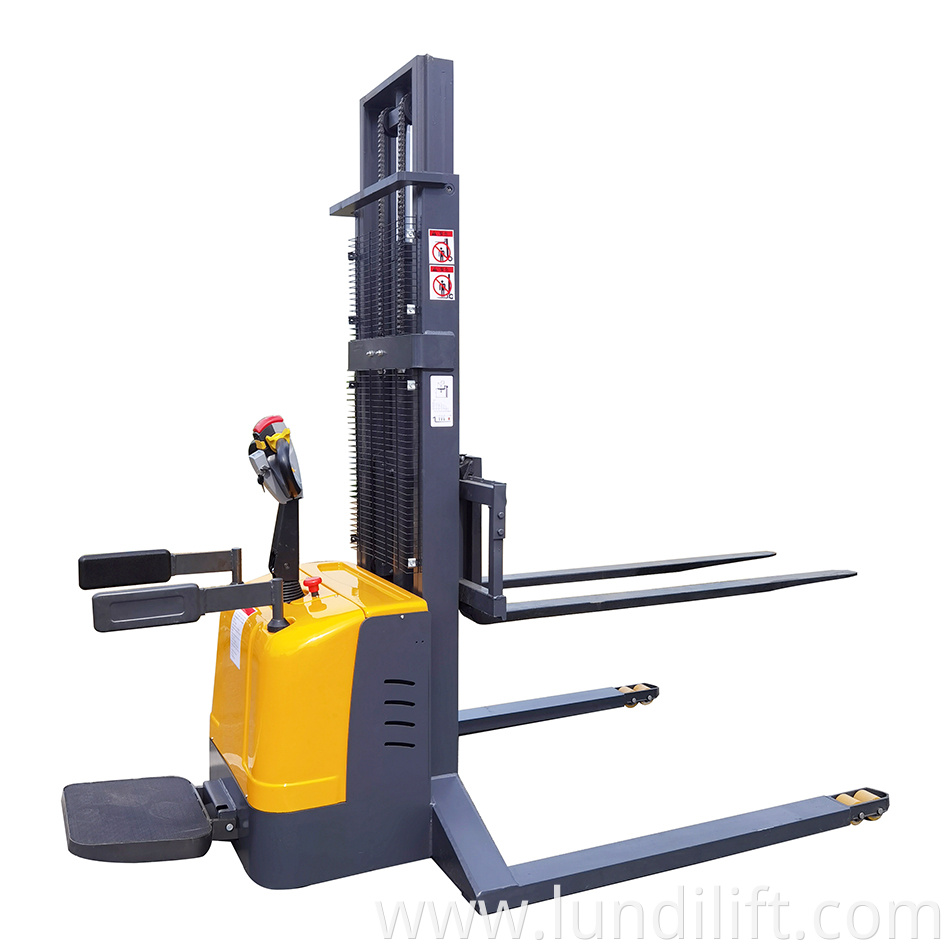 Full Electric Stackers Stand On Driving Type